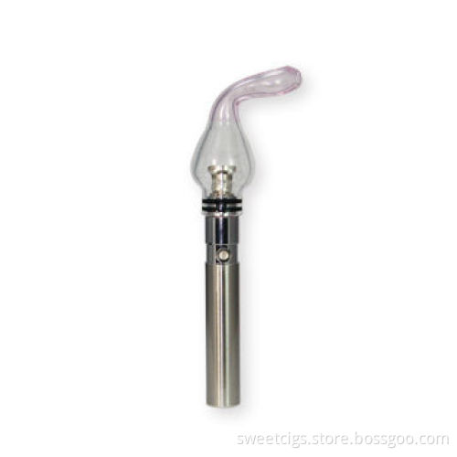 Glass globe dry herb vaporizer with evod battery
